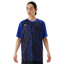 Yonex Training T-shirt Practice Graphic 16742 (100% Polyester) 2025 navy blue Men's